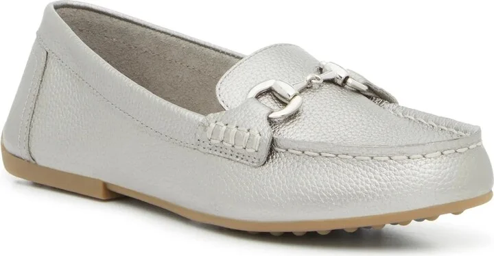 Silver Metallic Leather