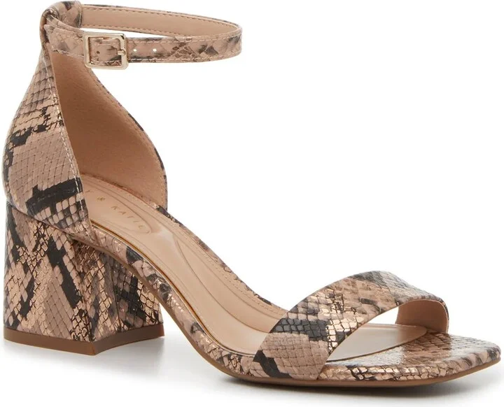 Rose Gold Metallic/Black Snake Print Sy