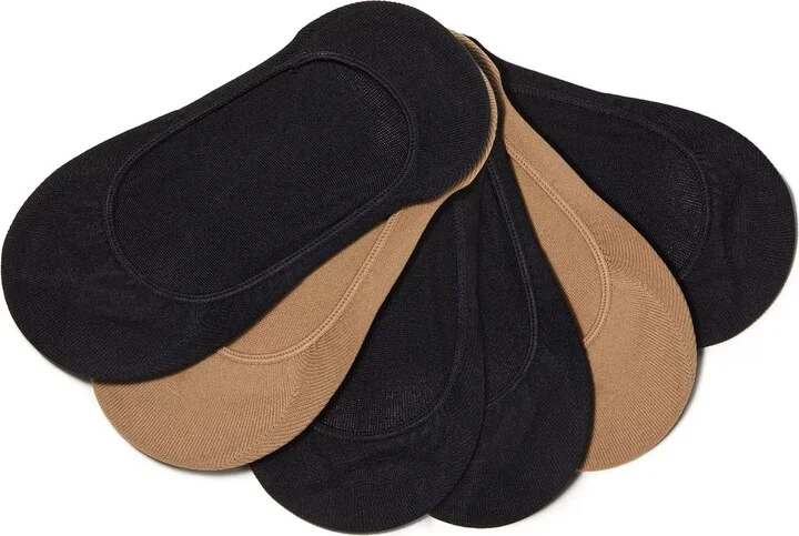 Kelly & Katie Microfiber No Show Liners 6 Pack