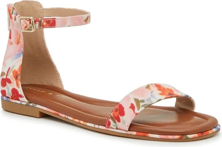 White/Light Pink/Multicolor Floral Prin