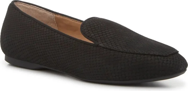 Black Snake Print Suede