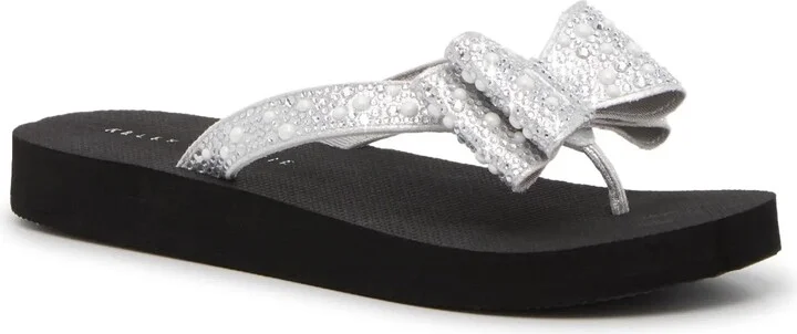 Black/Sliver Metallic Pearls & Rhinesto