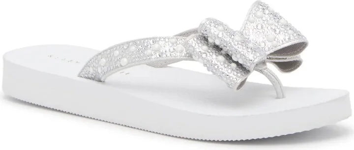 White/Sliver Metallic Pearls & Rhinesto