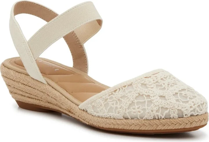Kelly & Katie Wide Width Esmo Espadrille Wedge Sandal