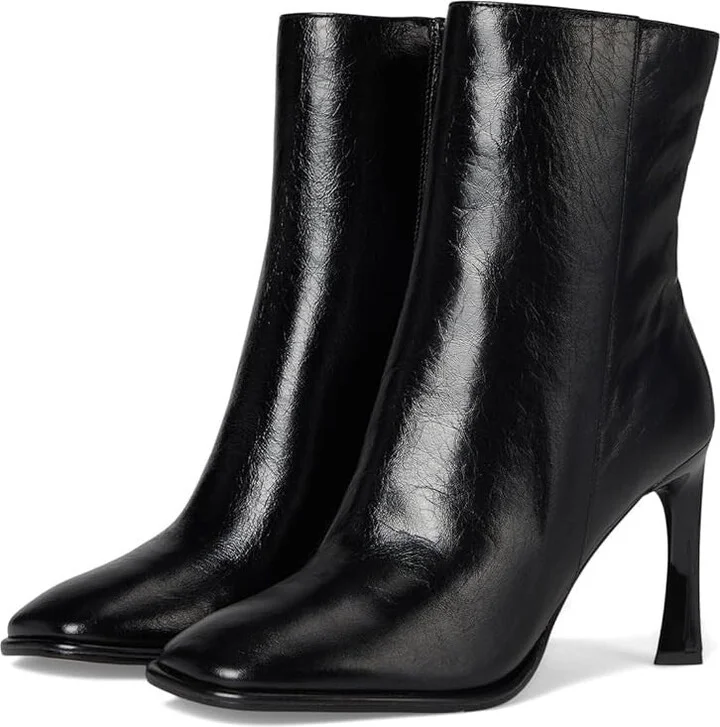 Kelsea 40F4KLHE6L Boots Womens 7 Black Leather Ankle Bootie ZOGG82