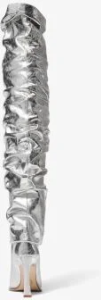 Kelsea Crackled Metallic Leather Slouchy Boot - Image 3
