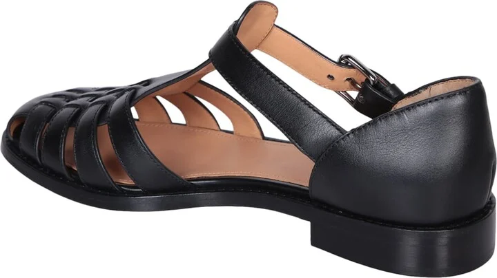 Kelsey Black Sandals - Image 3