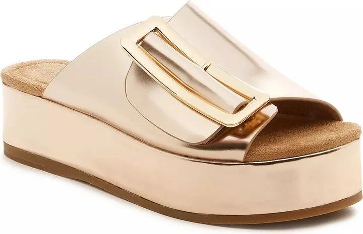 Gold Matte Metallic Leather
