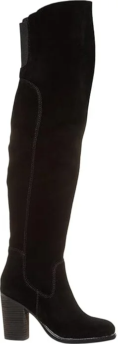 Kelsi Dagger Brooklyn Logan Over the Knee Boot Women's Shoes Black : 12 W, Suede - Image 5