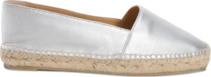 Kenda metallic leather espadrilles