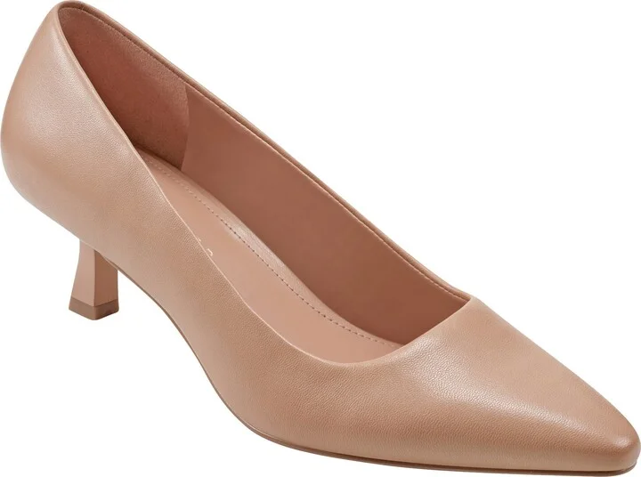 Kendri Pointed Toe Kitten Heel Pump