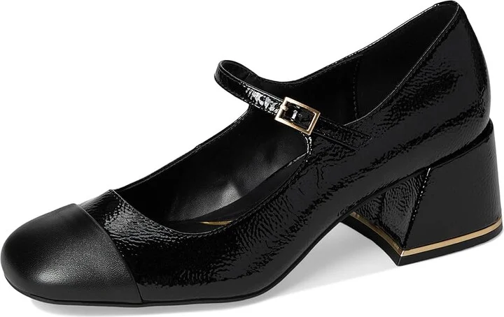 Kenneth Cole New York Alec Mary Jane High Women's Heels Black/Black Patent : 10 M, Leather/Rubber - Image 5