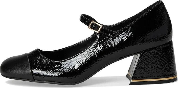 Kenneth Cole New York Alec Mary Jane High Women's Heels Black/Black Patent : 10 M, Leather/Rubber - Image 6