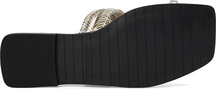 Kenneth Cole New York Andarna Women's Sandals Silver Gold : 11 M, Leather - Image 3