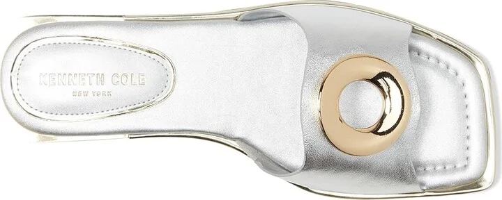 Kenneth Cole New York Asher Women's Dress Sandals Silver Leather : 9.5 M - Image 2
