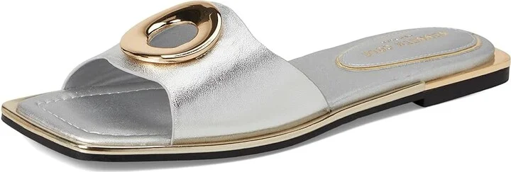 Kenneth Cole New York Asher Women's Dress Sandals Silver Leather : 9.5 M - Image 5
