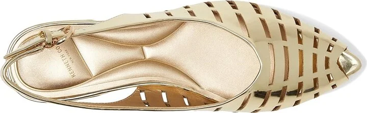 Kenneth Cole New York Calabra Women's Flat Shoes Gold : 10 M, Leather - Image 2