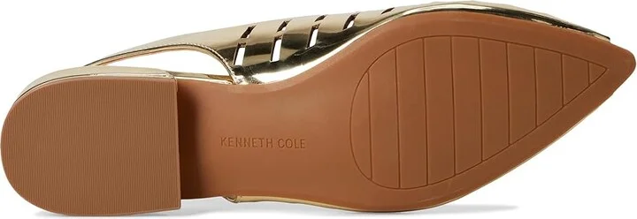 Kenneth Cole New York Calabra Women's Flat Shoes Gold : 10 M, Leather - Image 3