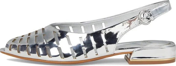 Kenneth Cole New York Calabra Women's Flat Shoes Silver : 7 M, Leather - Image 6