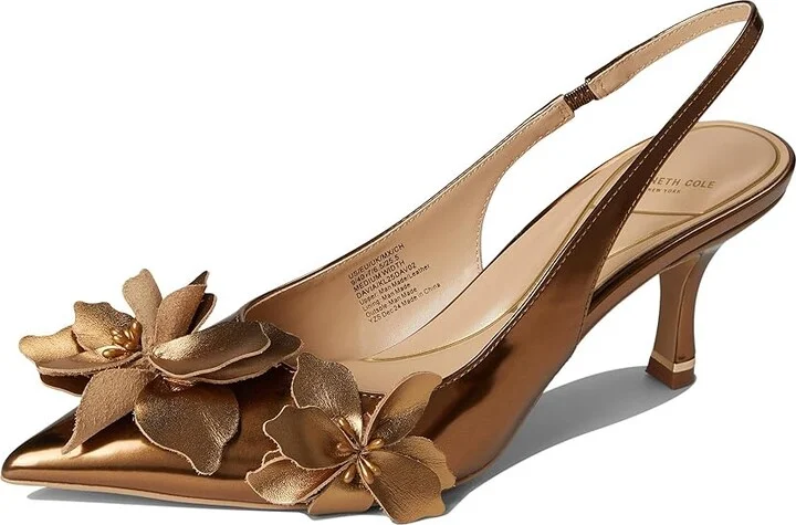 Kenneth Cole New York Davia Women's Shoes Bronze Leather : 6.5 M, Faux Leather - Image 5