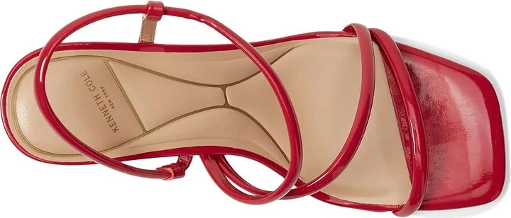 Kenneth Cole New York Dreama Women's Sandals Red Patent : 8 M, Rubber/Synthetic - Image 2