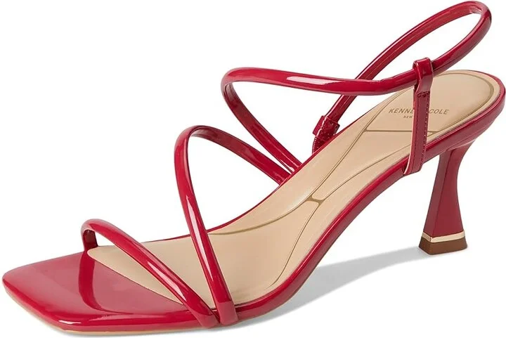 Kenneth Cole New York Dreama Women's Sandals Red Patent : 8 M, Rubber/Synthetic - Image 5