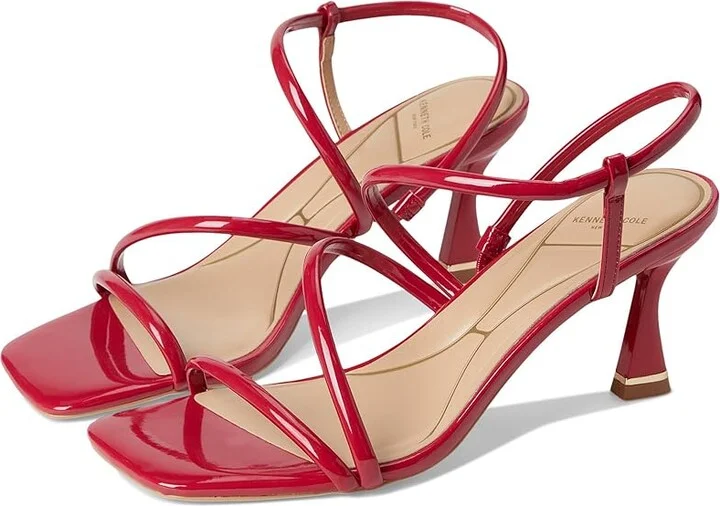 Kenneth Cole New York Dreama Women's Sandals Red Patent : 8 M, Rubber/Synthetic