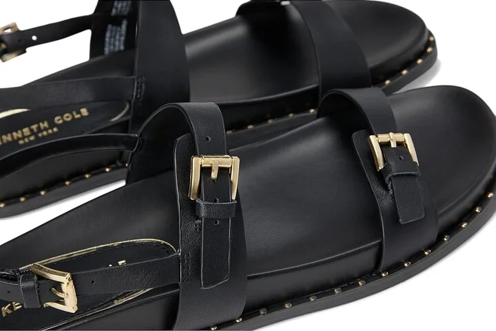Kenneth Cole New York Drinity Women's Wedge Shoes Black Leather : 7 M, Leather/Rubber - Image 7