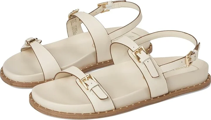 Kenneth Cole New York Drinity Women's Wedge Shoes Cream Leather : 7 M, Leather/Rubber