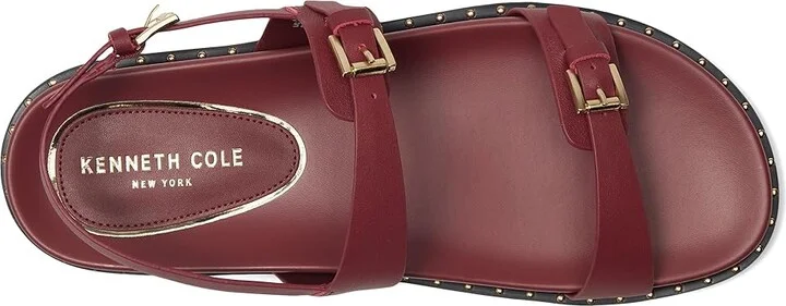 Kenneth Cole New York Drinity Women's Wedge Shoes Dark Red Leather : 8 M, Leather/Rubber - Image 2
