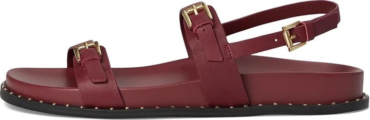 Kenneth Cole New York Drinity Women's Wedge Shoes Dark Red Leather : 8 M, Leather/Rubber - Image 6