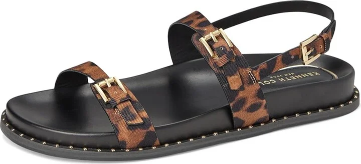 Kenneth Cole New York Drinity Women's Wedge Shoes Leopard Fabric : 9.5 M, Leather/Rubber - Image 5