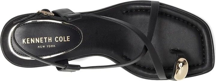 Kenneth Cole New York Geala Women's Sandals Black Leather : 7.5 M, Leather/Rubber - Image 2