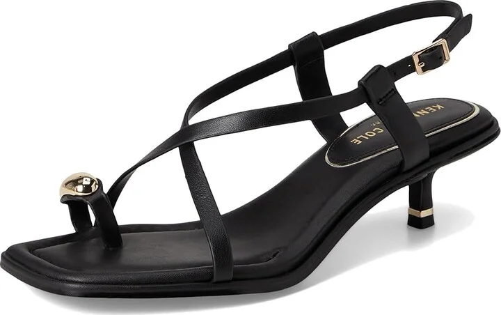 Kenneth Cole New York Geala Women's Sandals Black Leather : 7.5 M, Leather/Rubber - Image 5