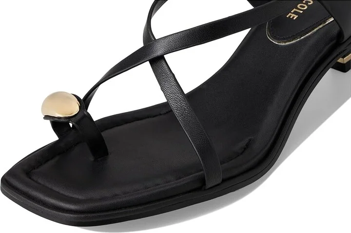 Kenneth Cole New York Geala Women's Sandals Black Leather : 7.5 M, Leather/Rubber - Image 7