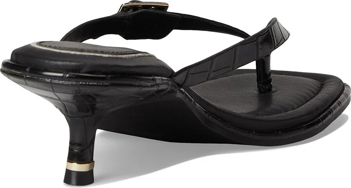 Kenneth Cole New York Gillie Women's Sandals Black Croco : 7 M, Leather/Rubber - Image 4