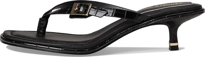 Kenneth Cole New York Gillie Women's Sandals Black Croco : 7 M, Leather/Rubber - Image 6