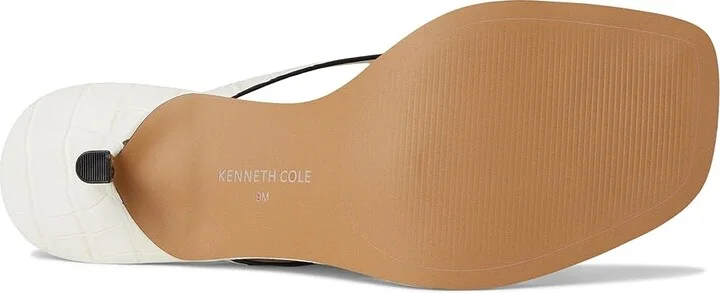 Kenneth Cole New York Gillie Women's Sandals Cream Croco : 5.5 M, Leather/Rubber - Image 3