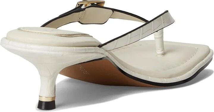 Kenneth Cole New York Gillie Women's Sandals Cream Croco : 5.5 M, Leather/Rubber - Image 4