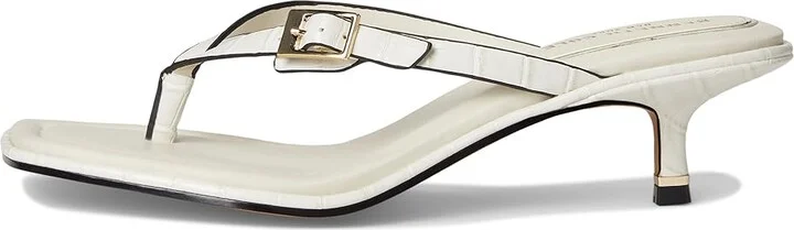 Kenneth Cole New York Gillie Women's Sandals Cream Croco : 5.5 M, Leather/Rubber - Image 6