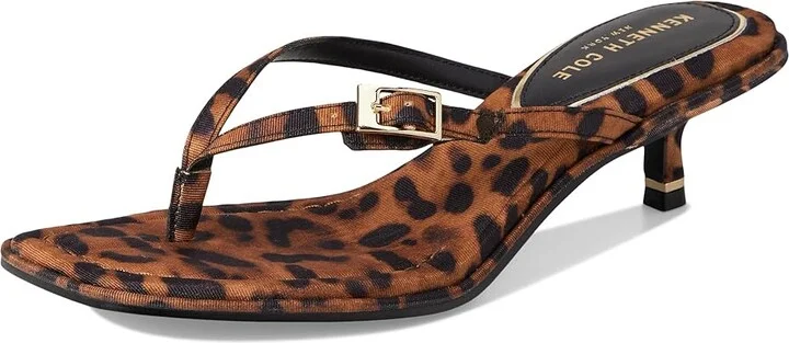Kenneth Cole New York Gillie Women's Sandals Leopard Fabric : 6 M, Leather/Rubber - Image 5