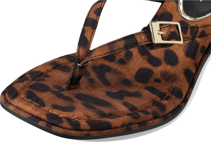 Kenneth Cole New York Gillie Women's Sandals Leopard Fabric : 6 M, Leather/Rubber - Image 7