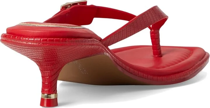 Kenneth Cole New York Gillie Women's Sandals Red Lizard : 5.5 M, Leather/Rubber - Image 4