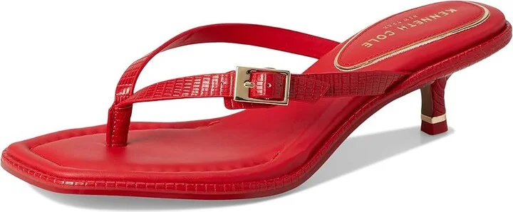 Kenneth Cole New York Gillie Women's Sandals Red Lizard : 5.5 M, Leather/Rubber - Image 5