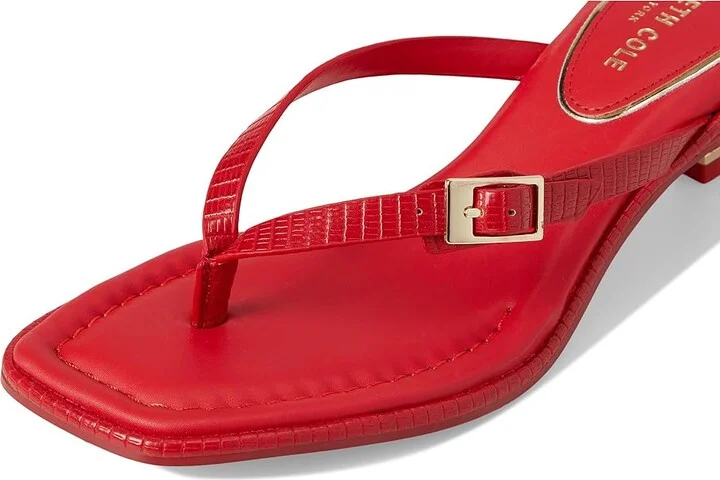 Kenneth Cole New York Gillie Women's Sandals Red Lizard : 5.5 M, Leather/Rubber - Image 7