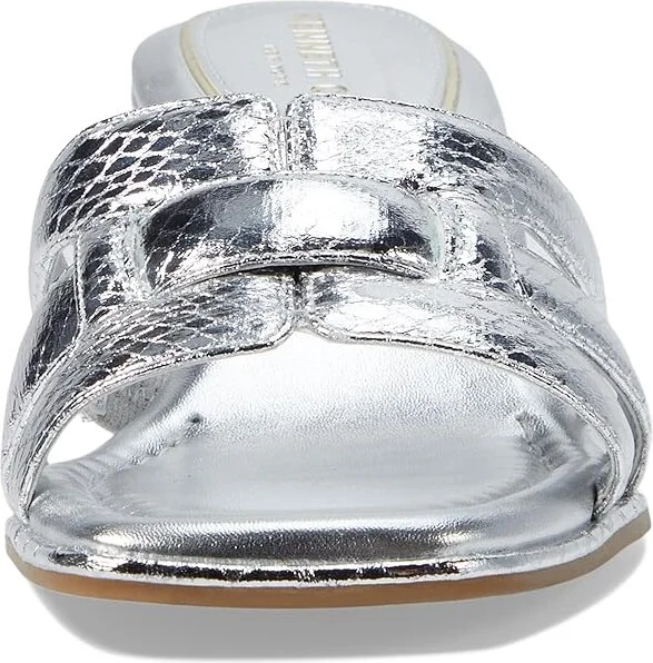 Kenneth Cole New York Harper Women's Sandals Silver Snake : 7.5 M, Leather - Image 2