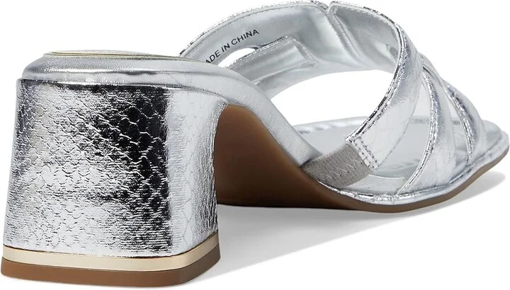 Kenneth Cole New York Harper Women's Sandals Silver Snake : 7.5 M, Leather - Image 4