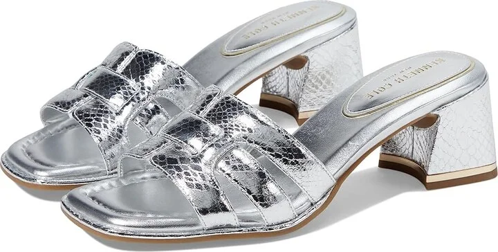 Kenneth Cole New York Harper Women's Sandals Silver Snake : 7.5 M, Leather