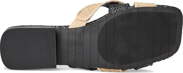 Kenneth Cole New York Issa Women's Wedge Shoes Natural/Black Raffia : 8 M, Leather - Image 3