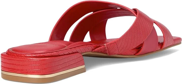 Kenneth Cole New York Issa Women's Wedge Shoes Red Lizard : 9 M, Leather - Image 4